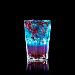 cocktail on a black background