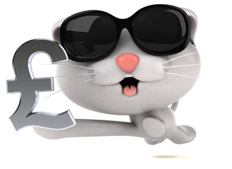 Fun cat - 3D Illustration