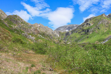 Hiking in Godvassdalen in Northen Norway