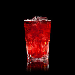 cocktail on a black background