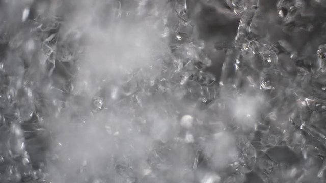 ice structure under a microscope