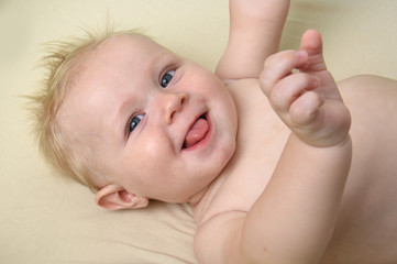 Baby in bath