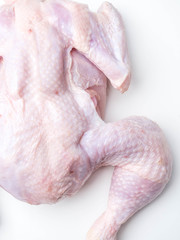 Fototapeta premium Fresh raw chicken isolated on white