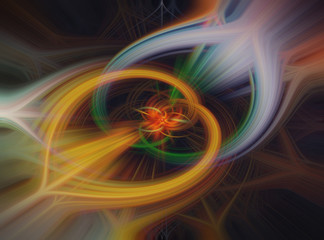 Fractal texture wallpaper, abstract flower.