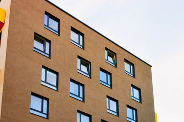 Apartment house and home residential modern building architecture concept