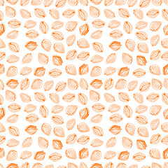 seamless background of Conchiglie