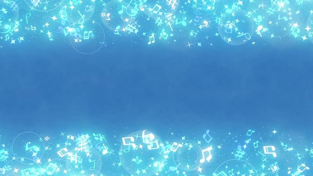 キラキラパーティクルエフェクト　音符