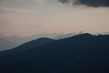 misty landscape