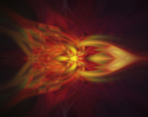 Fractal texture wallpaper, abstract flower.