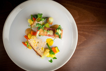 Colourful delicate salad