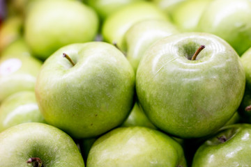 Green apple Raw fruits and vegetables, part of a collection collection of fresh healthy products