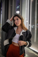 young woman in the city