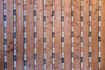 Abstract pattern background of the wooden slat - Veytaux, Switzerland