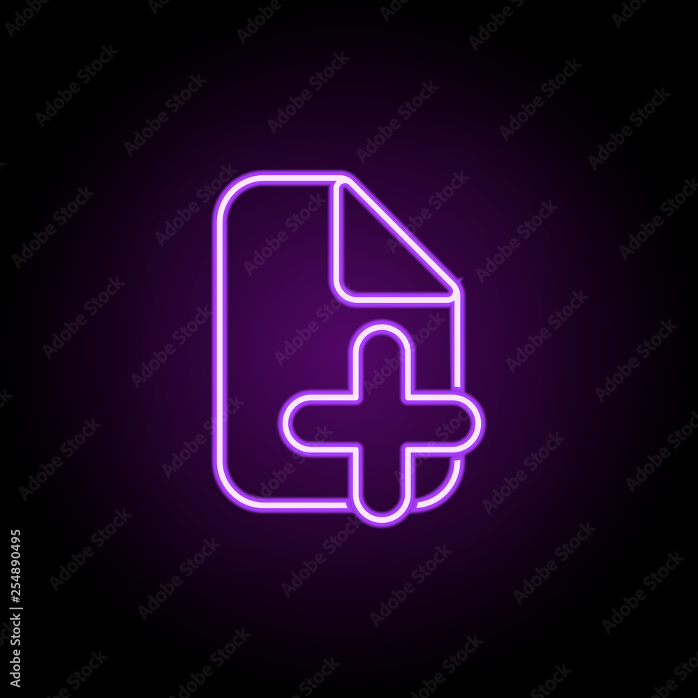 Poster add document icon. web icons universal set for web and mobile