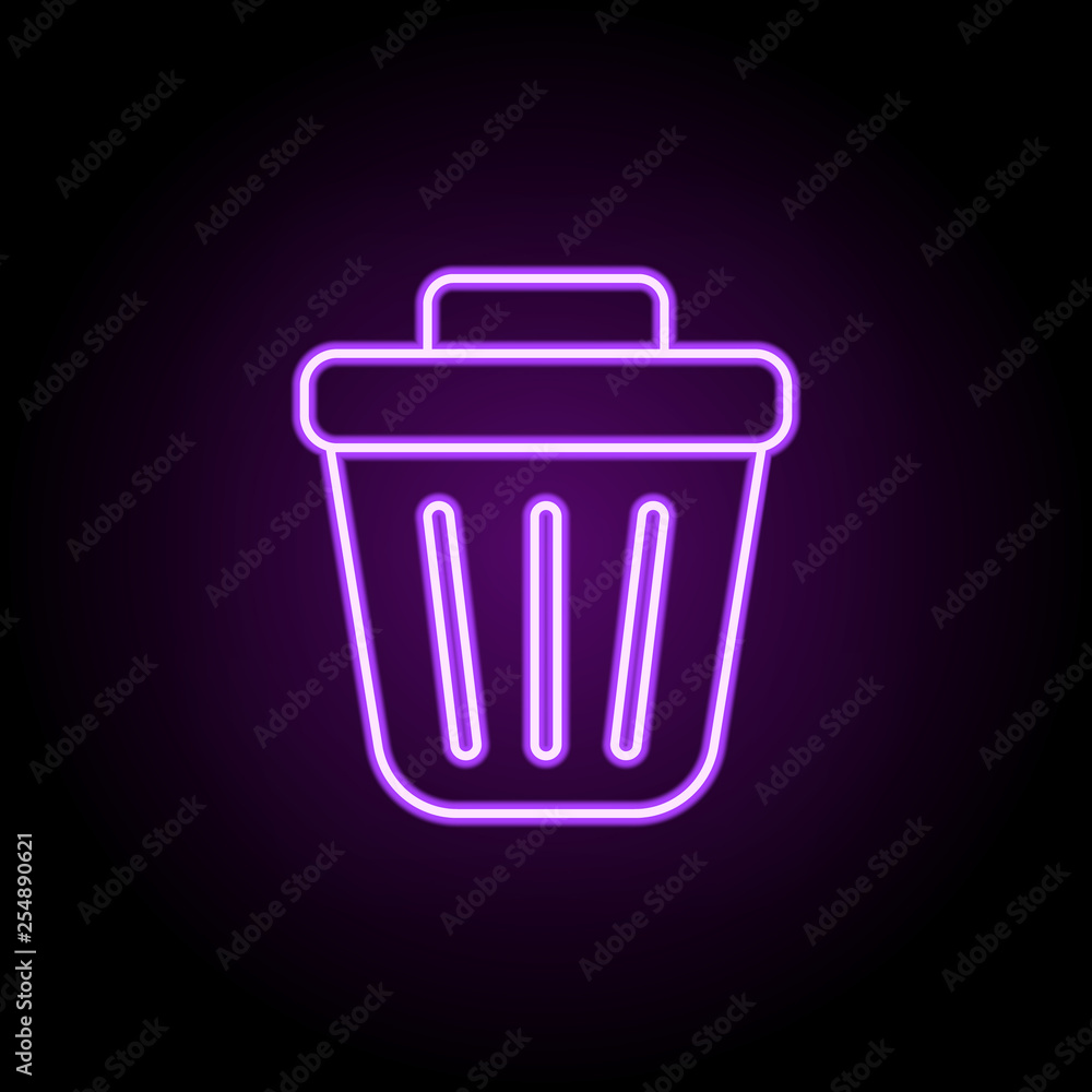 Poster rubbish bin icon. web icons universal set for web and mobile
