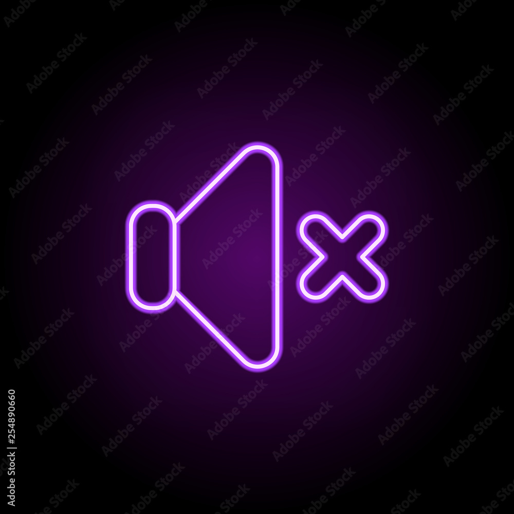 Aufkleber mute sign icon. web icons universal set for web and mobile