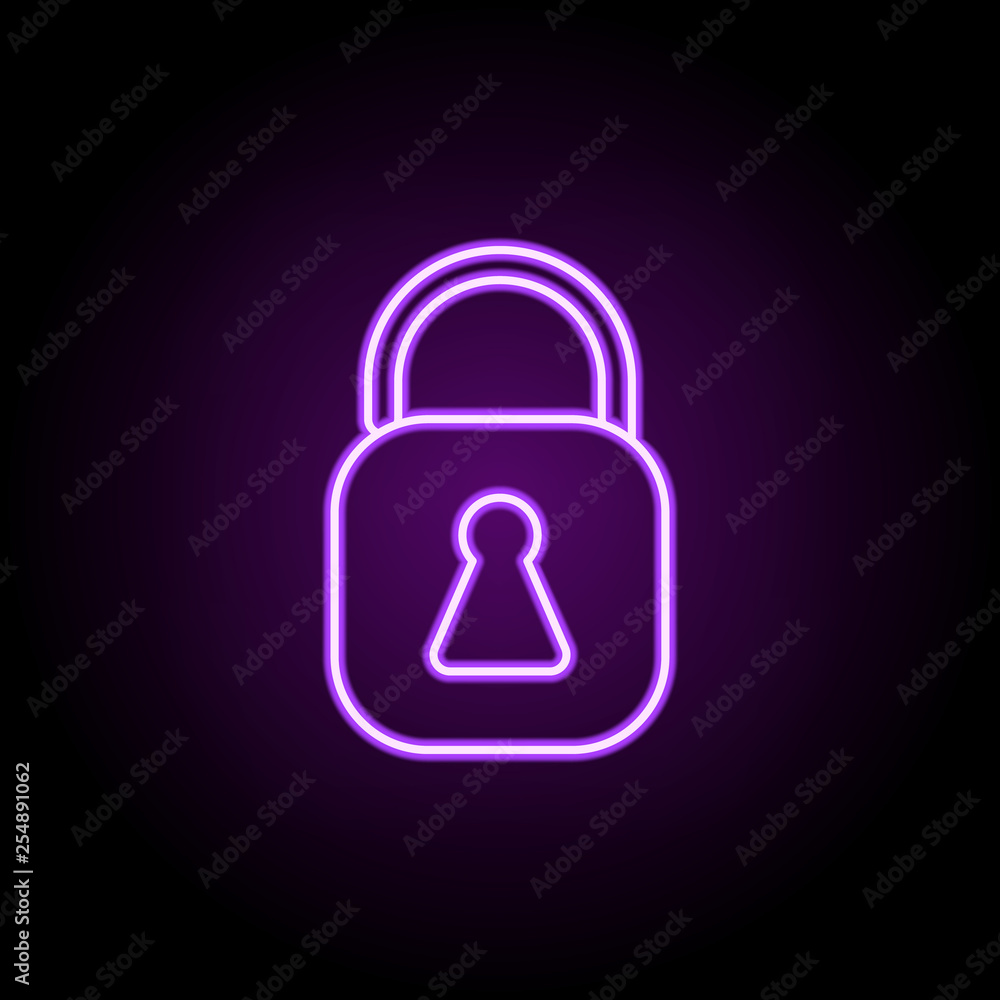 Poster lock icon. web icons universal set for web and mobile
