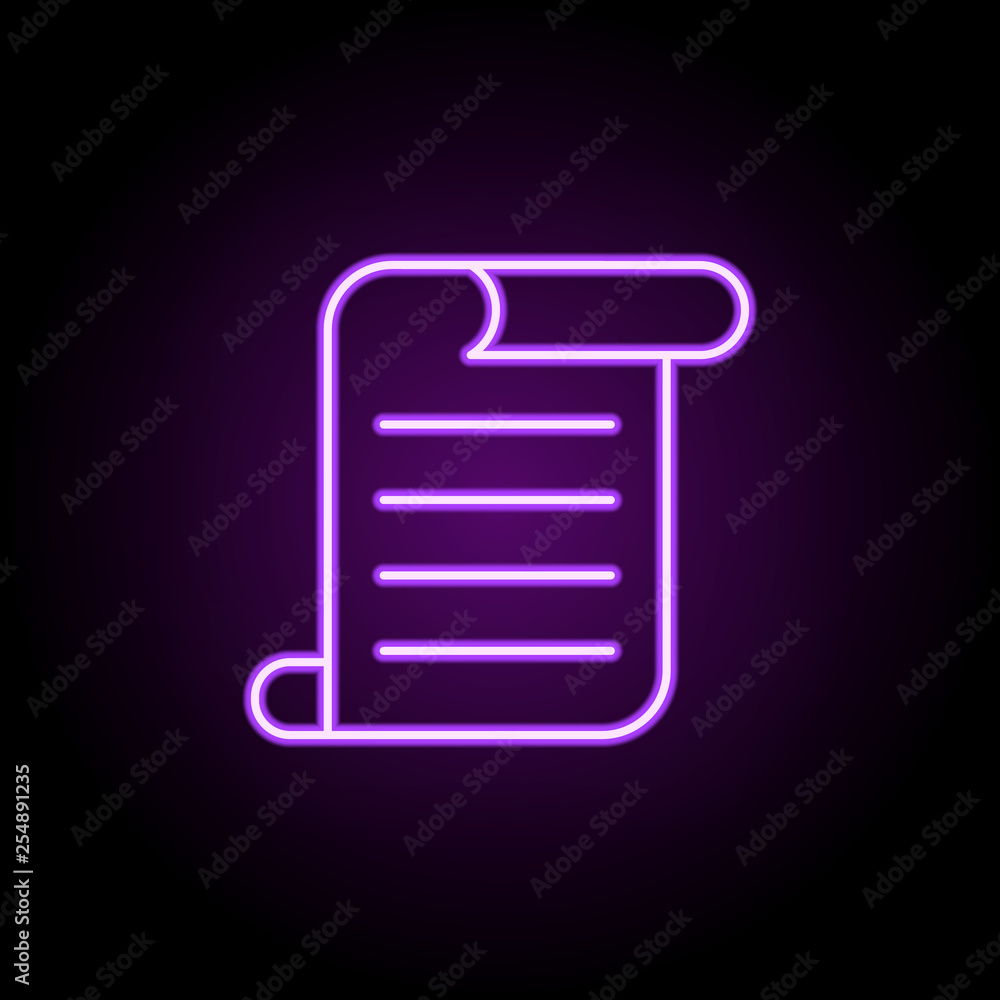 Poster script sign icon. Web icons universal set for web and mobile