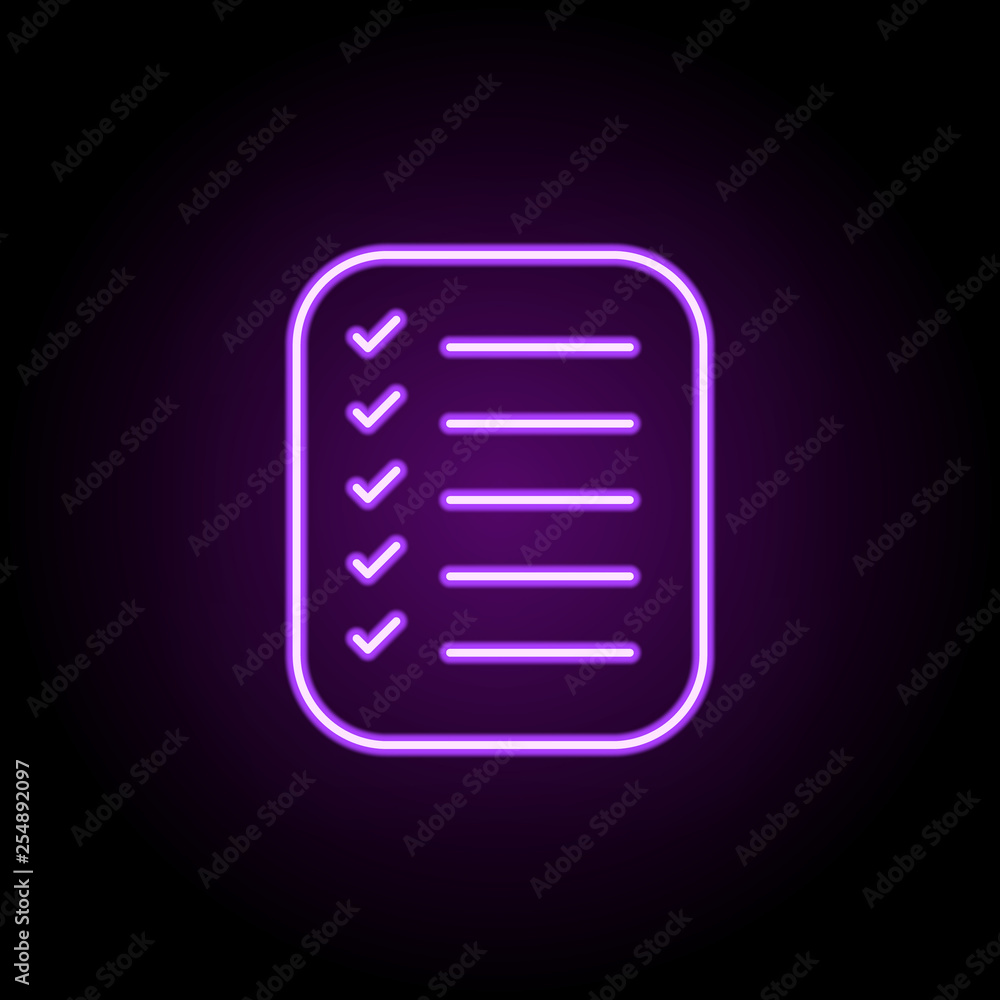 Poster checklist icon. web icons universal set for web and mobile