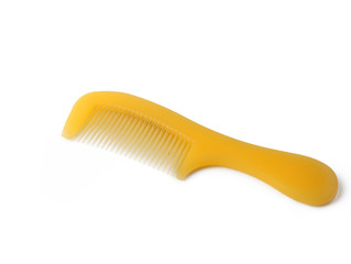 hairdresser brush on white background