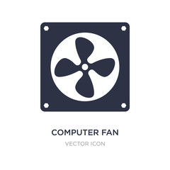 computer fan icon on white background. Simple element illustration from Hardware concept.