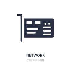 network interface card icon on white background. Simple element illustration from Hardware concept.