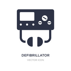 defibrillator icon on white background. Simple element illustration from Health and medical concept.