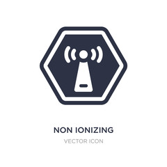 non ionizing radiation icon on white background. Simple element illustration from Health and medical concept.