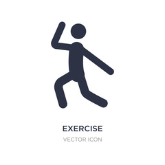 Fototapeta na wymiar exercise icon on white background. Simple element illustration from Health and medical concept.