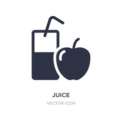 juice icon on white background. Simple element illustration from Health and medical concept.