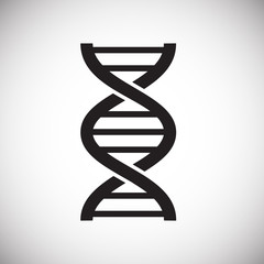 DNA icon on background for graphic and web design. Simple vector sign. Internet concept symbol for website button or mobile app.