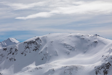 Snowy mountains in Italy
