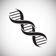 DNA icon on background for graphic and web design. Simple vector sign. Internet concept symbol for website button or mobile app. - 254902615