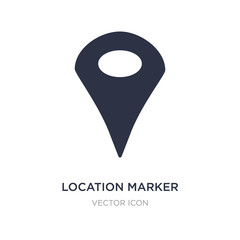 location marker icon on white background. Simple element illustration from Maps and Flags concept.