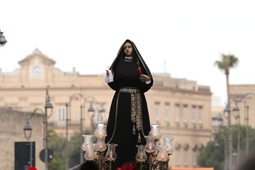 Taranto - Holy Week Rites - Procession of Mysteries: the Most Blessed Virgin of Our Sorrows