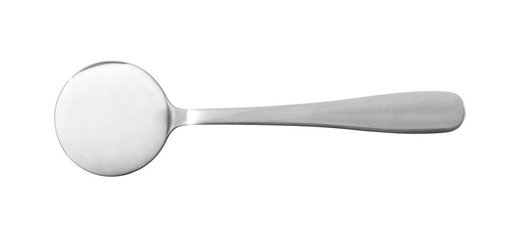 creamy yogurt on spoon