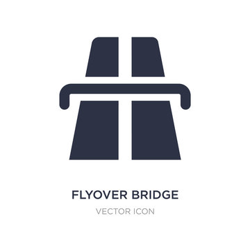 flyover bridge icon on white background. Simple element illustration from Maps and Flags concept.