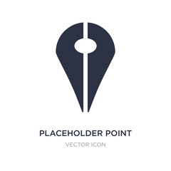 placeholder point icon on white background. Simple element illustration from Maps and Flags concept.