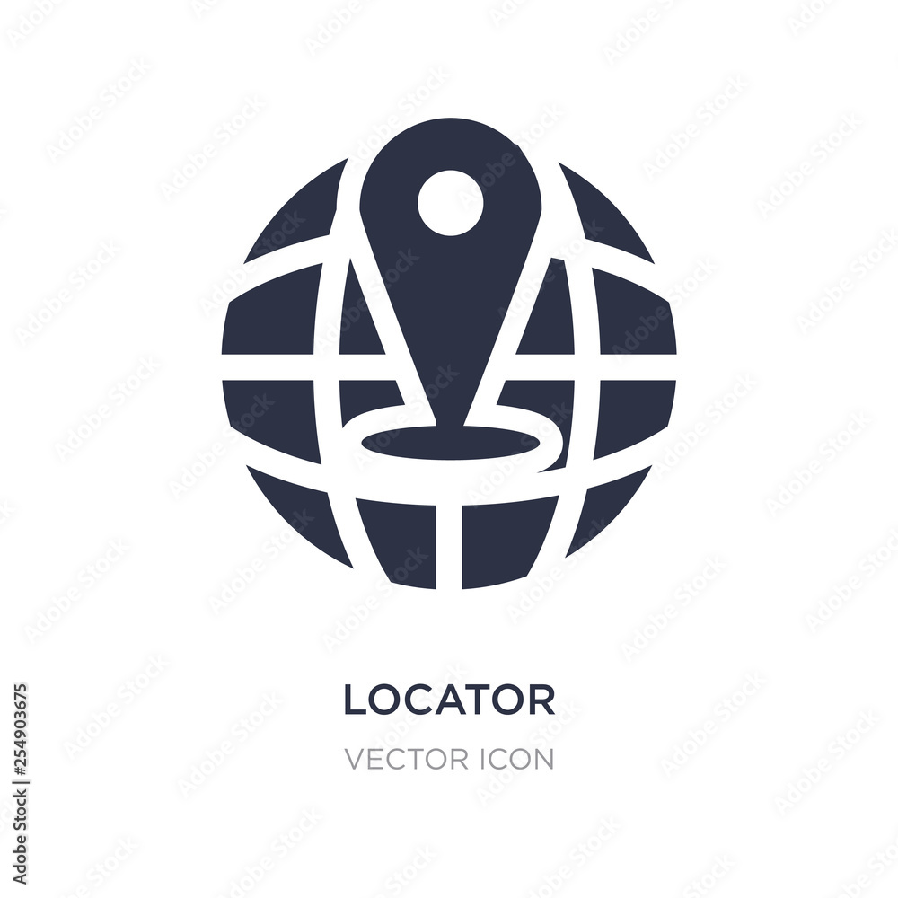 Poster locator icon on white background. simple element illustration from maps and flags concept.