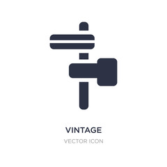 vintage icon on white background. Simple element illustration from Maps and Flags concept.