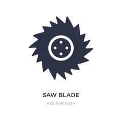 saw blade icon on white background. Simple element illustration from Other concept.