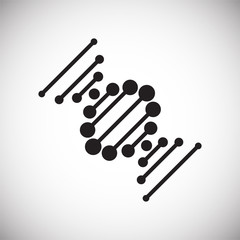 DNA icon on background for graphic and web design. Simple vector sign. Internet concept symbol for website button or mobile app.
