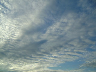 blue sky with white clouds
