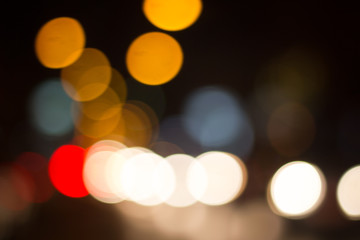 Colorful abstract bokeh Background, City night light bokeh,Party light on night,background defocused