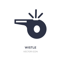 wistle icon on white background. Simple element illustration from Party concept.