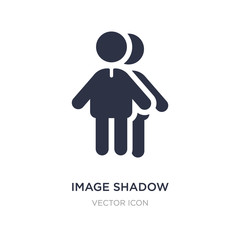 image shadow icon on white background. Simple element illustration from People concept.