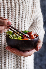 Hawaiian tuna poke bowl