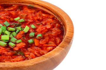 Russian,ucrainian traditional red soup - borsch.