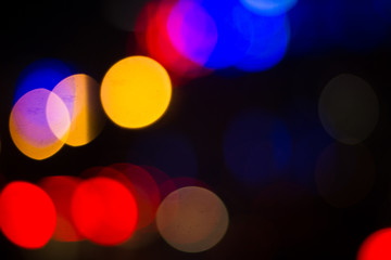 Colorful abstract bokeh Background, City night light bokeh,Party light on night,background defocused