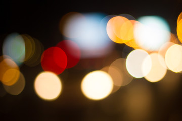 Colorful abstract bokeh Background, City night light bokeh,Party light on night,background defocused